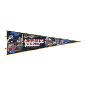 Vintage‎ 1980s Universal Studios California Felt Pennant Hollywood Theme Park